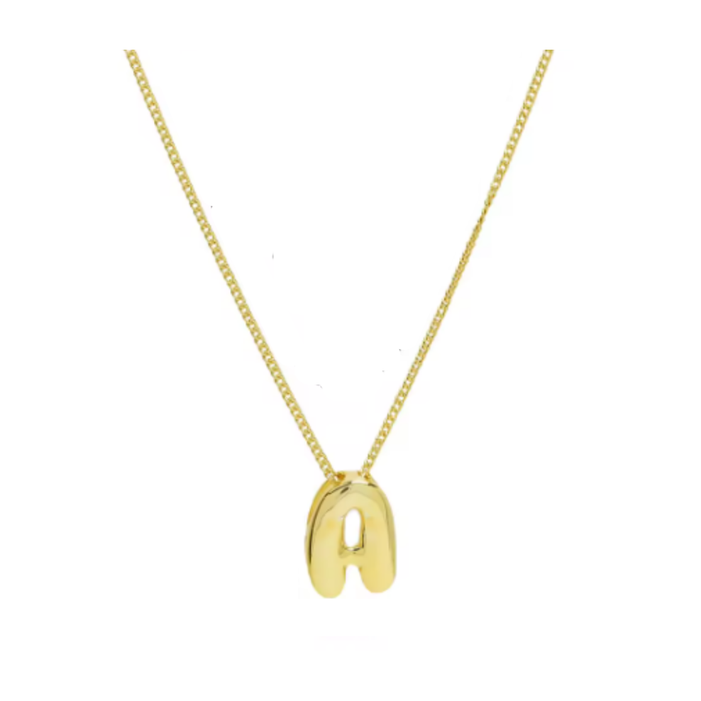 Mini Bubble Initial Necklace