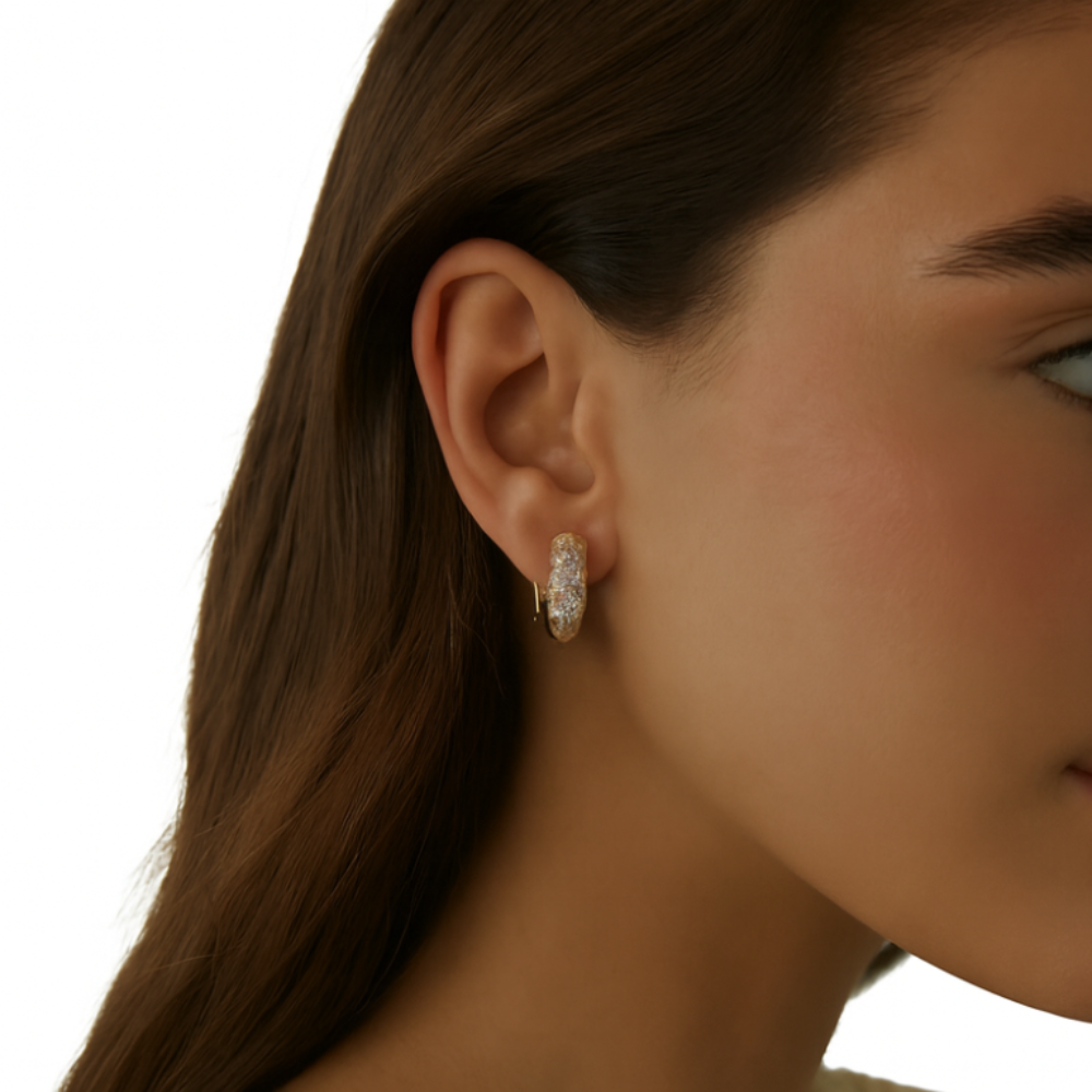 Pavé Sparkle Hoop Earrings