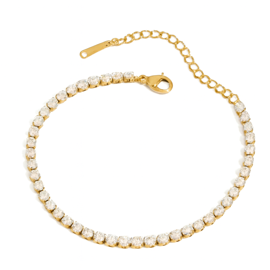 18K Gold Tennis Bracelet
