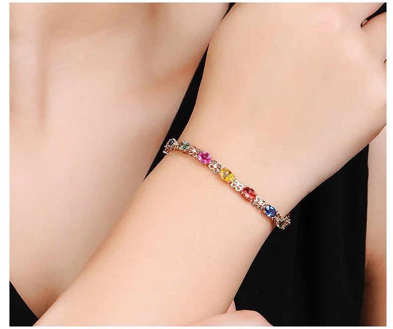 Rainbow Gemstone Bracelet