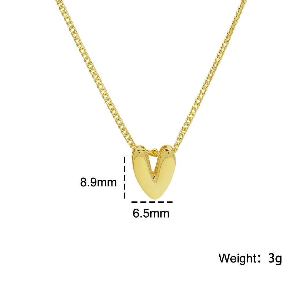 Mini Bubble Balloon Initial Letter Pendant