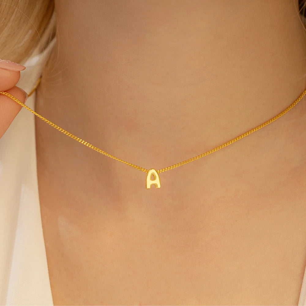 Mini Bubble Balloon Initial Letter Pendant