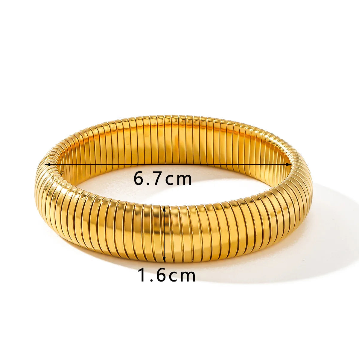 Gold & Silver Flexible Snake Chain Bangles