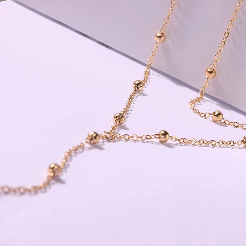 Gold Lariat Necklace