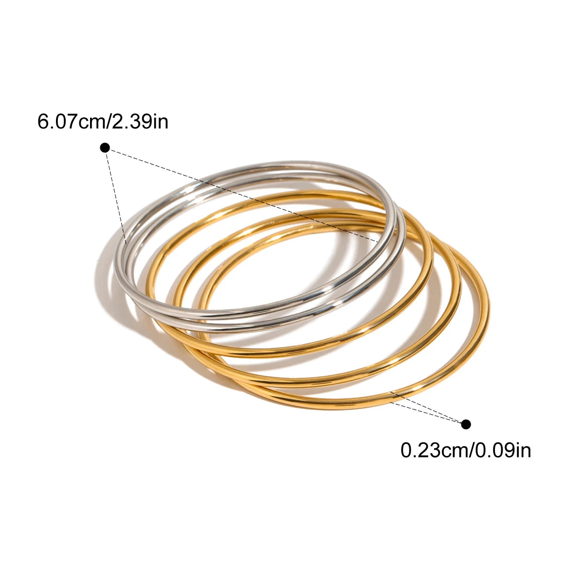 Textured Stainless Steel Bangle