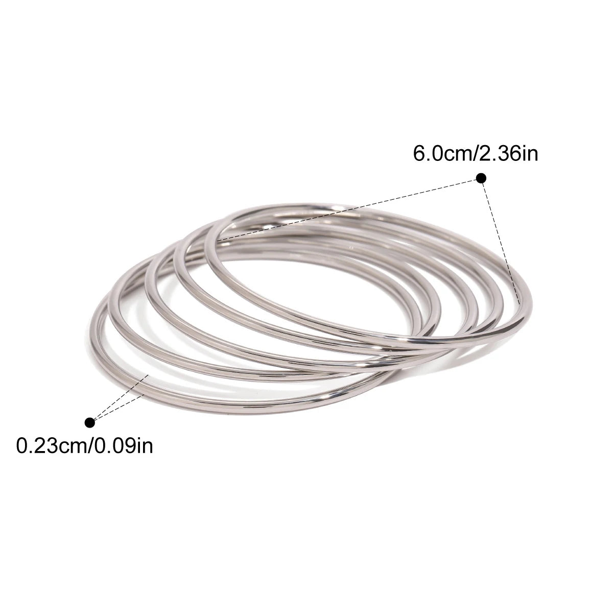 Textured Stainless Steel Bangle