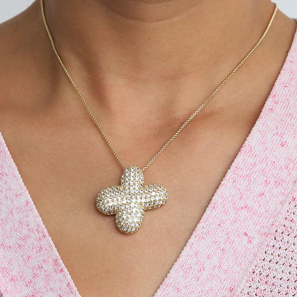 Pavé Initial Charm Necklace