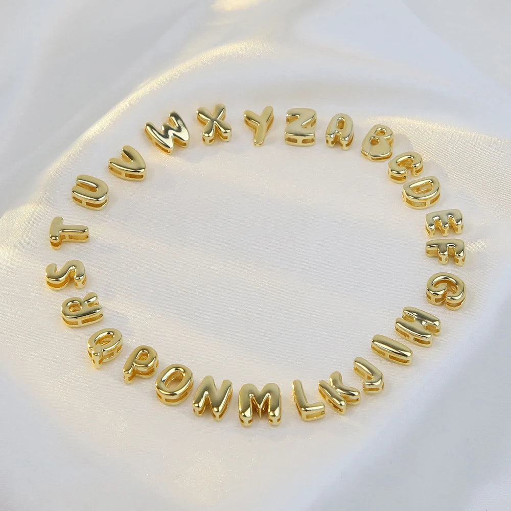 Mini Bubble Balloon Initial Letter Pendant