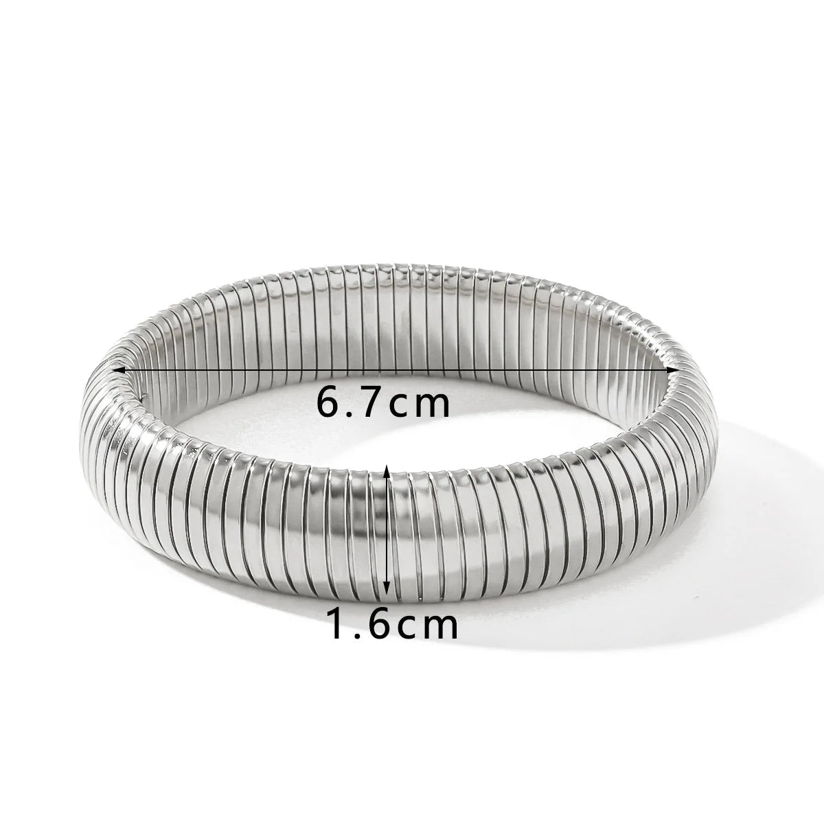 Gold & Silver Flexible Snake Chain Bangles