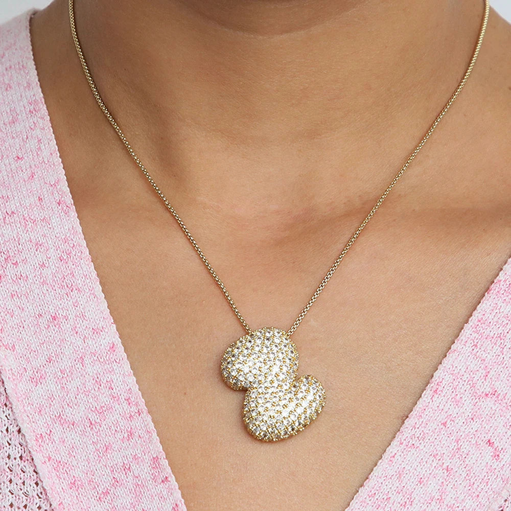 Pavé Initial Charm Necklace