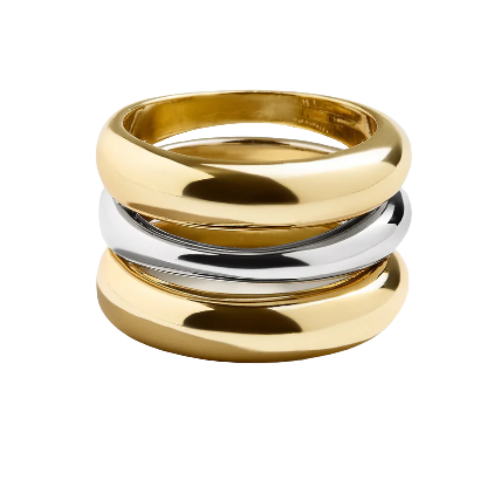 Gold Multi‑Layer Ring