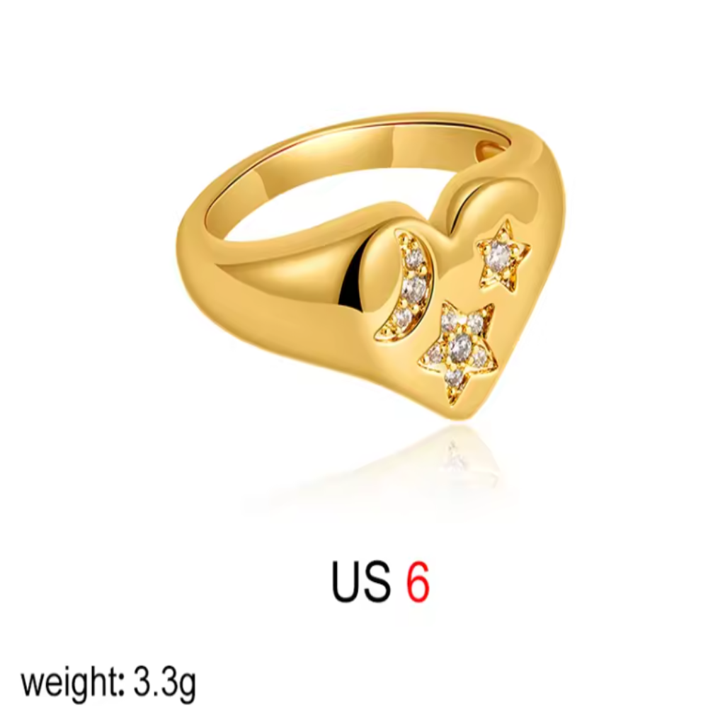 Celestial Heart Ring