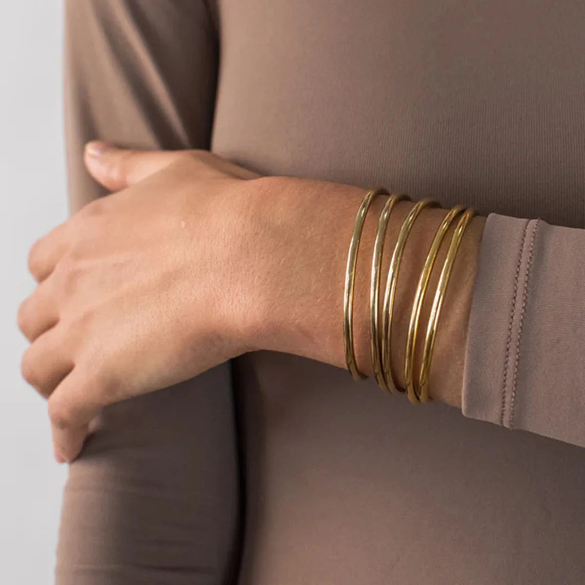 Textured Stainless Steel Bangle