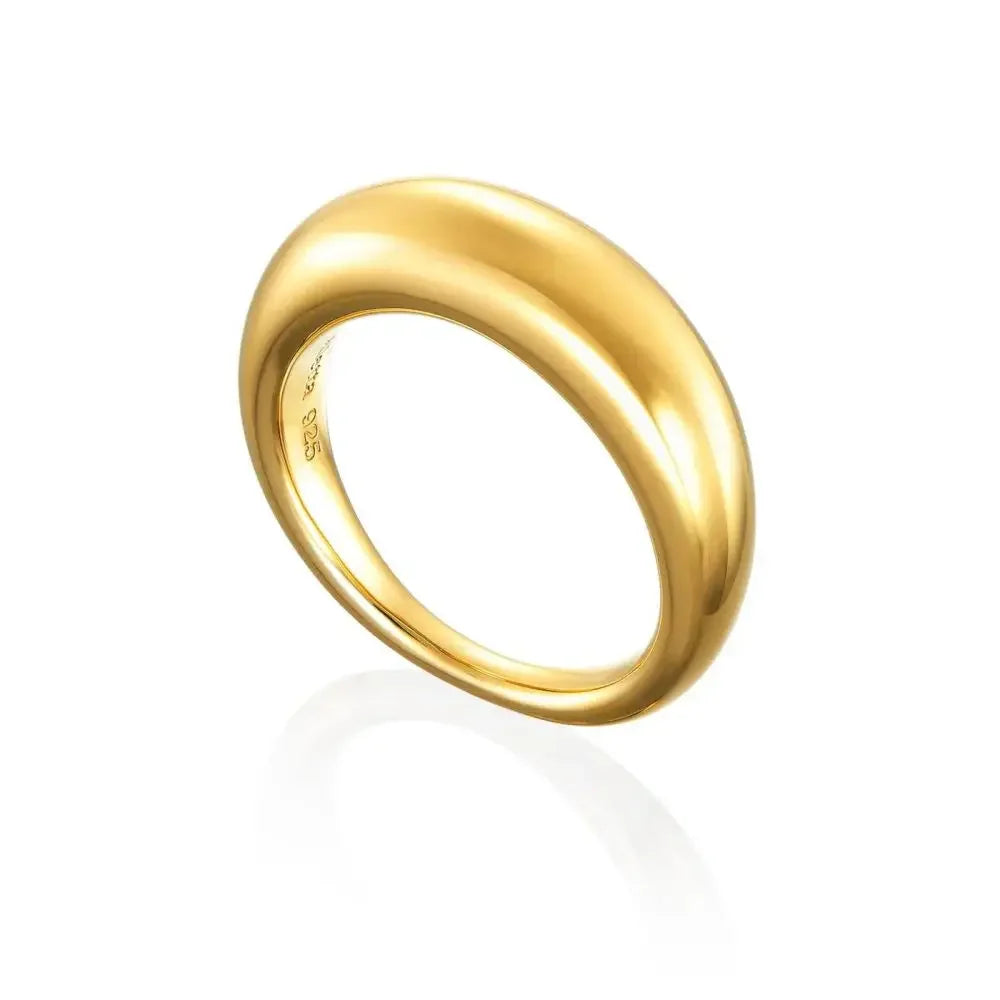Minimalist Stainless Steel Chunky Dome Ring