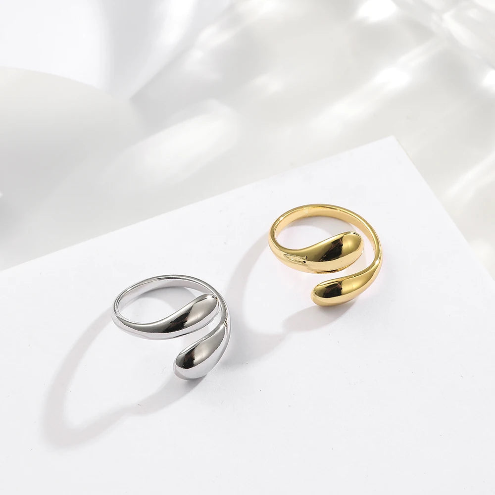Gold Plated Glossy Open Ring