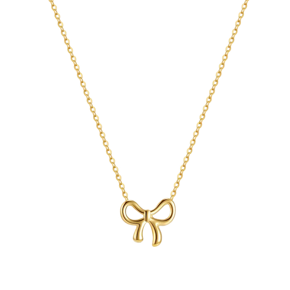 Golden Bow Necklace