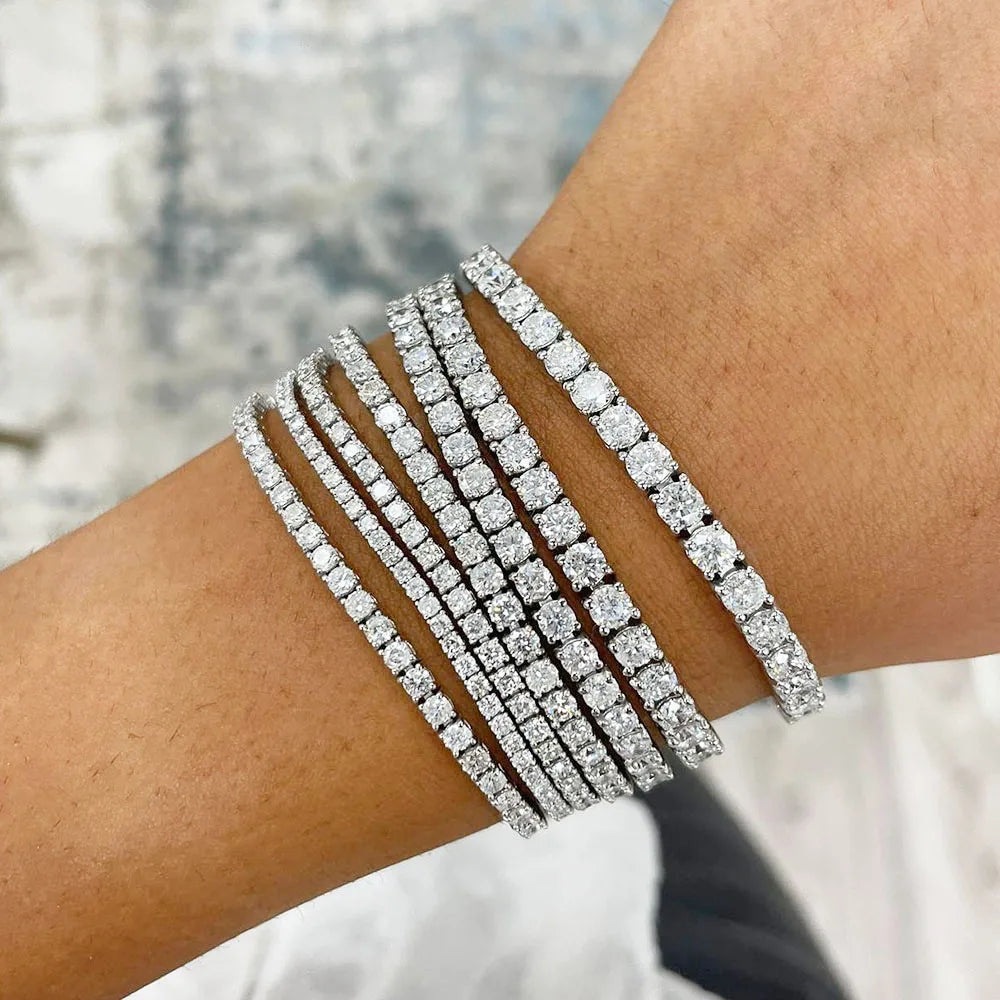 Zircon Crystal Tennis Bracelet – 2.5/3/4/5mm